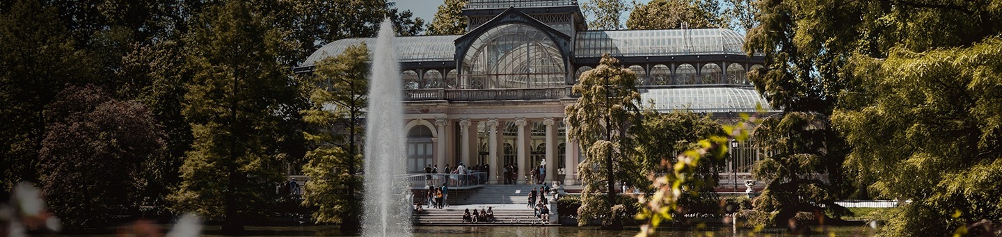 Atardecer en el Parque del Retiro, Madrid